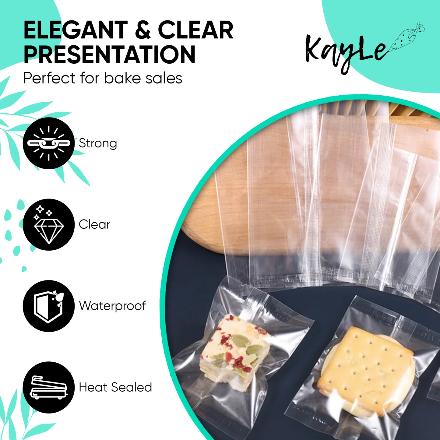 Clear Transparent Food-Grade Heat Sealable Bags | Moisture-Resistant Package image 1